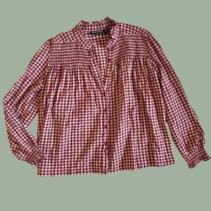 Vintage Gingham Button Down Shirt
